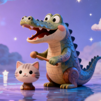 鳄鱼吃饱全家不饿