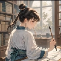林间鹿云栖兔